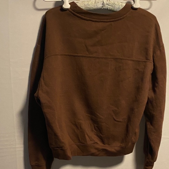 Zara Chocolate Brown Crewneck - Picture 7 of 9
